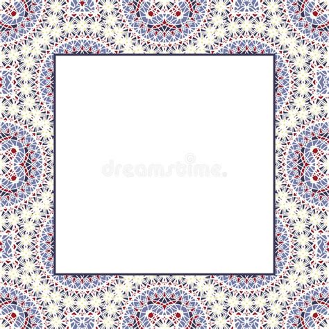 Oriental Ornamental Mosaic Border Arabic Design For Page Decoration