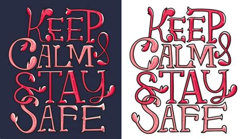 Premium Vector Keep Calm And Stay Safe Typography Illustration