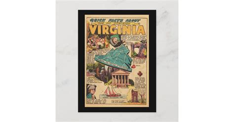 Virginia The Old Dominion Postcard Zazzle