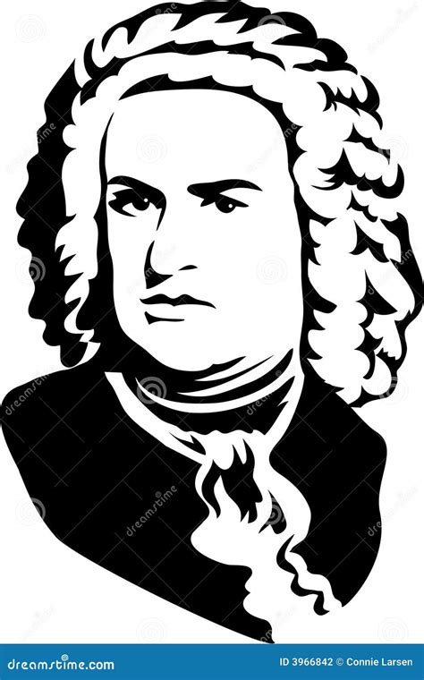 Johann Sebastian Bach Vector Illustration 114575718
