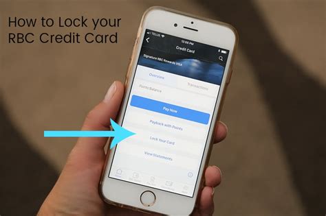 On chase.com, select the credit card account you want to lock from the accounts home page. Now You Can Temporarily Lock Your RBC Credit Card