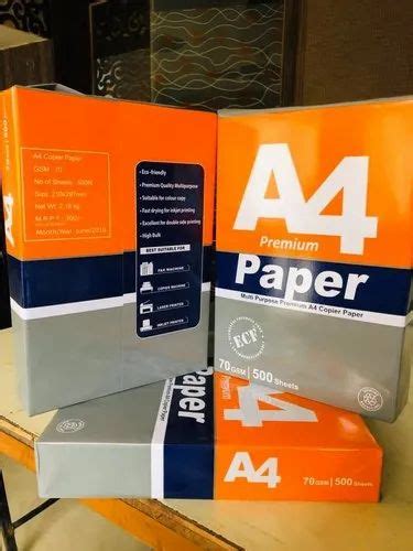 White A4 Copier Paper Packaging Type Shrink Wrap Size 210 X 297 Mm