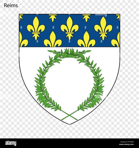 Emblem Of Reims City Of France Vector Illustration Stock Vector Image