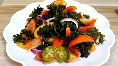 Sea Grapes Salad Quick And Easy Ensaladang Lato Youtube