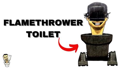 cómo dibujar al🔥lanza llamas toilet de los skibidi toilet how to draw flamethrower toilet