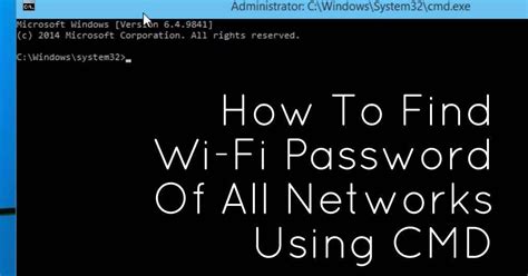 Internet Things How To Find Wi Fi Password Using Cmd Of All Connected