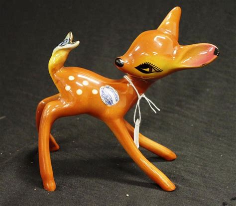 Disney Bambi Ceramic Figure With Butterfly Tail Mcp Mingay Ceramics