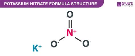 Nitrate is a polyatomic ion with the chemical formula no−3. Potassium Nitrate Formula - Chemical Formula of Potassium ...