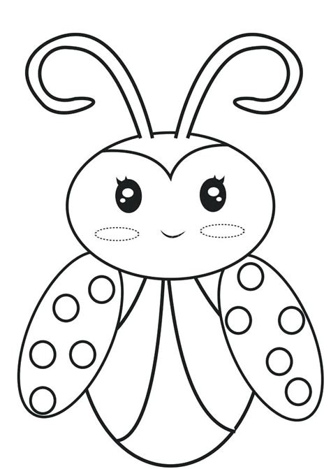 These 12 bug coloring sheet pages are a fun way for children to learn the name of various insects while strengthening fine motor skills. Cute Ladybug Coloring Pages at GetColorings.com | Free ...