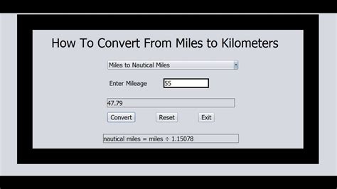 The km is an si unit defined as 1000 meters. How to Convert From Miles to Kilometers in Java NetBean ...