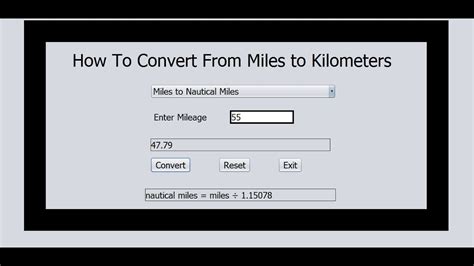 What is miles to kilometers converter? How to Convert From Miles to Kilometers in Java NetBean ...