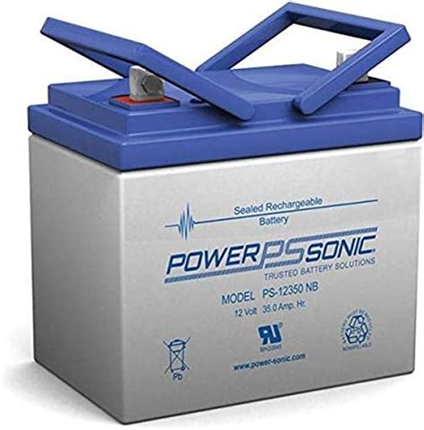 Powersonic Ps 12350nb 12 Volt35 Amp Hour Sealed Lead Acid Battery