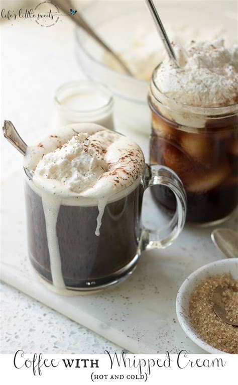 Coffee With Whipped Cream Hot And Cold Coffee Whipped