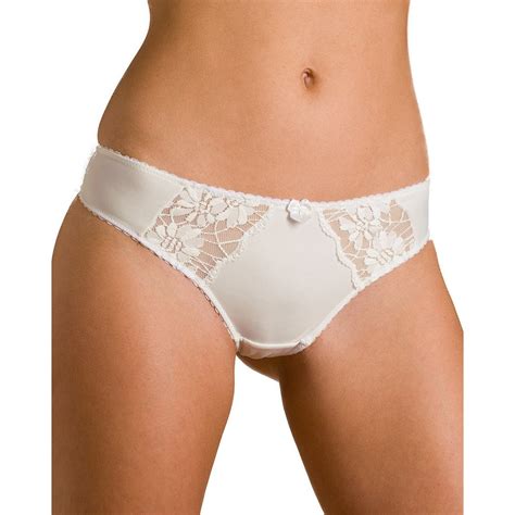 New Ladies Camille Lingerie Lace Thongs Womens Ivory Underwear Sizes 10