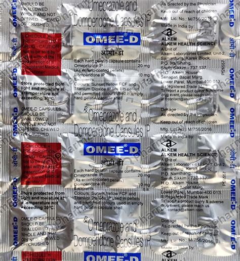 Omee D Strip Of 20 Capsules Uses Side Effects Price And Dosage Pharmeasy