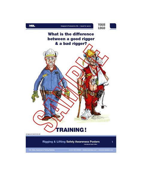 Lifting And Rigging Safety Posters