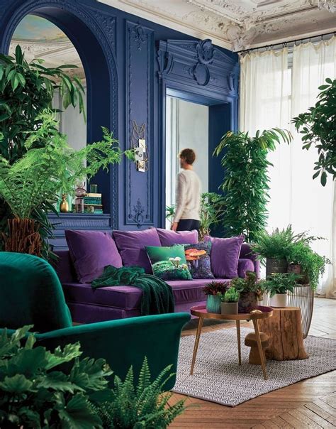 40 Awesome Living Room Green And Purple Interior Color Ideas 40