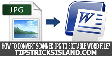 How To Convert Scanned Jpeg To Editable Word File An Island For