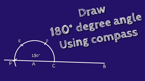 How To Draw 180 Degree Angle Using Compass Shsirclasses Youtube