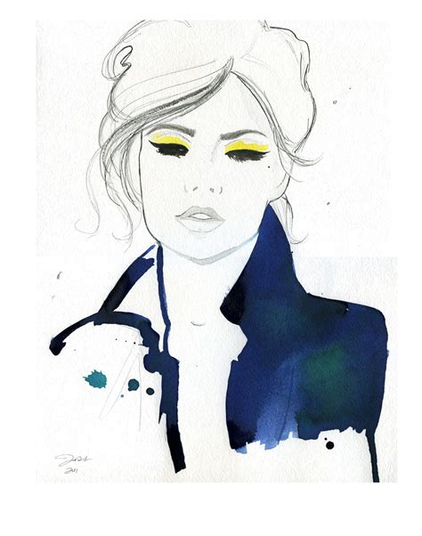 Maybe you would like to learn more about one of these? Watercolor Fashion Illustration Pretty Parisian print