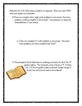 The book contains transcripts, sample writing answers, scripts for the speaking test, and sample answer sheets. End of Module 3 Review Sheet - Grade 4 (Eureka Math ...