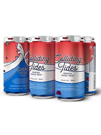 Colliding Tides Frosted Triple Twist PEI Liquor Control Commission