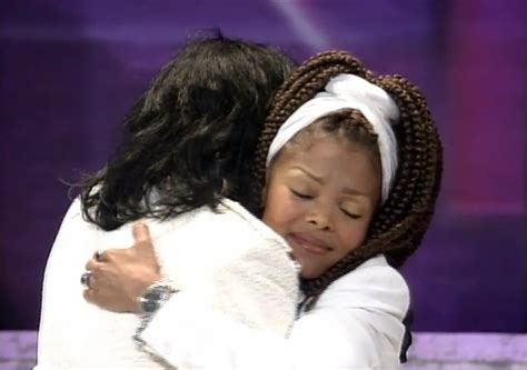 Janet And Michael Jackson Having A Loving Moment At The Grammy Legend