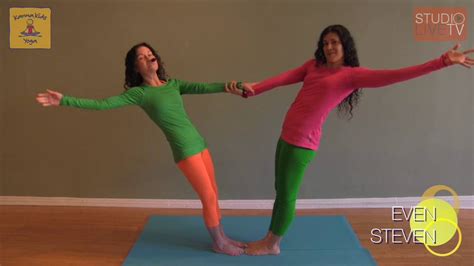 This is one of the easiest poses for your child to mimic and probably one they've already done naturally. Beginner Two Person Yoga Challenge Poses