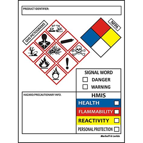 Buy Sds Osha Labels For Chemical Safety Data X Inches Roll Of