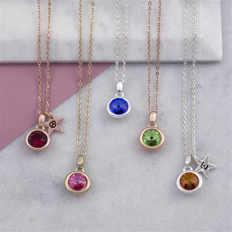 Birthstone Necklace Christmas T By Jands Jewellery