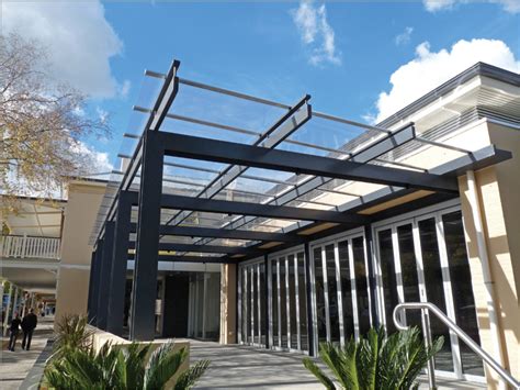 Common applications include schools, hospitals, restaurants, parks, and university campuses. Commercial Canopies - EXTECH's SKYSHADE 3100 at Copper ...