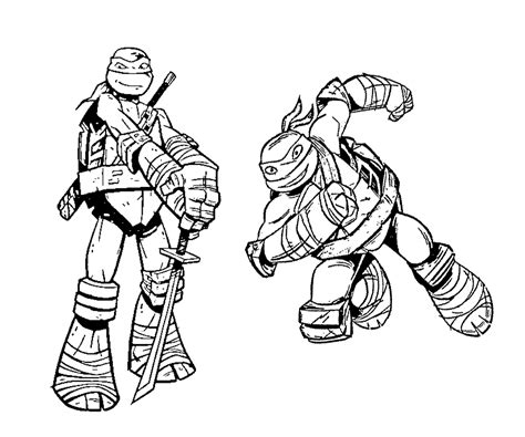 Teenage Mutant Ninja Turtles Drawing | Ninja Turtles Coloring Pages