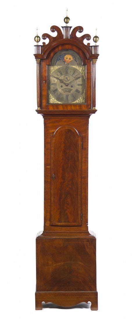 English Mahogany Tall Case Clock James Last Real Wood Furniture