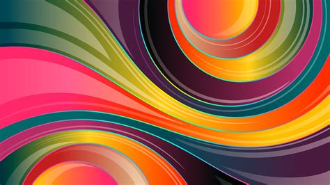 Colorful Background Wallpaper 4k Waves Lines Glossy Multicolor 5k