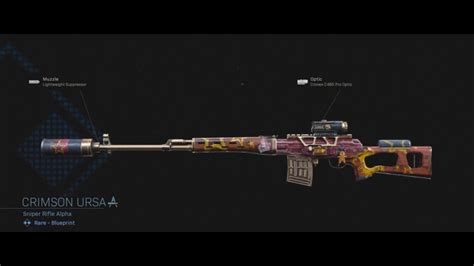 Gold And Platinum New Ginger Red Dragunov Sniper Call Of Duty Modern
