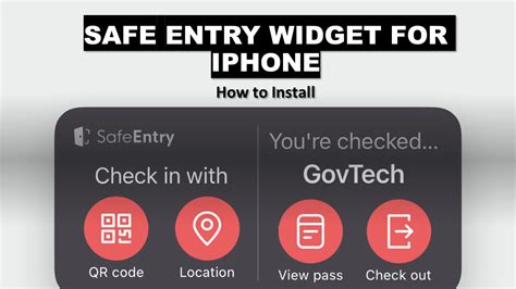 .safe entry to retail and offices the system consists of a device with a camera, temperature screening and a scanner that reads the identification card of a visitor for an integrated safe entry. Add Safe Entry as a Widget on iPhone | The Wacky Duo ...