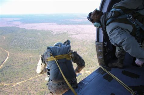 7th Group Soldiers Jump From Uh 60 Blackhawk Helicopters Article