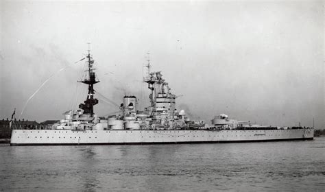 Starboard View Of British Battleship Hms Nelson 28 In 1947 Reddit