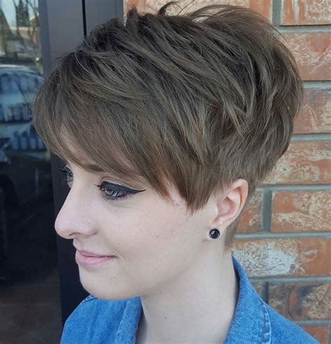 The choppy pixie crop with side part. Pin on Weight Loss