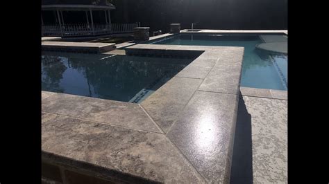 What Is The Best Way To Seal A Travertine Pool Deck Youtube