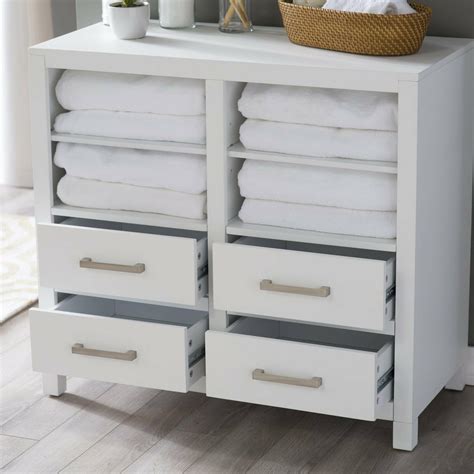 You can easily compare and choose from the 10 best bathroom storage chests for you. Classic White Freestanding Bathroom Storage Cabinet For ...