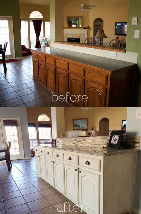 After the paint is dry, replace the. b&a kitchen - diy antique glaze cabinets kashmir granite ...