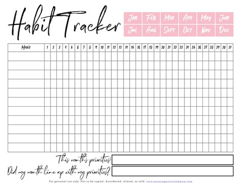 Track Your Habits With Free Printable Habit Trackers 99 Printable