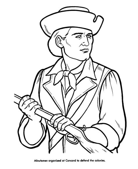 Revolutionary War Soldier Coloring Page Coloring Home