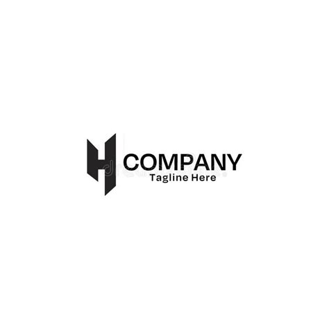 Letter H Company Logo Design Template Stock Vector Illustration Of