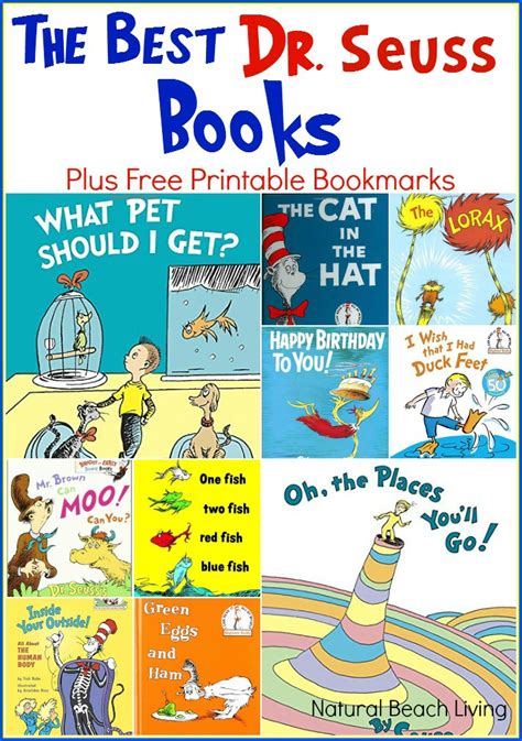 The Best Dr Seuss Books Free Printable Natural Beach Living
