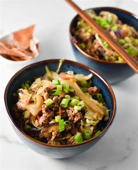 This Egg Roll Bowl Is Healthy Easy And Very Fast To Make For A Busy