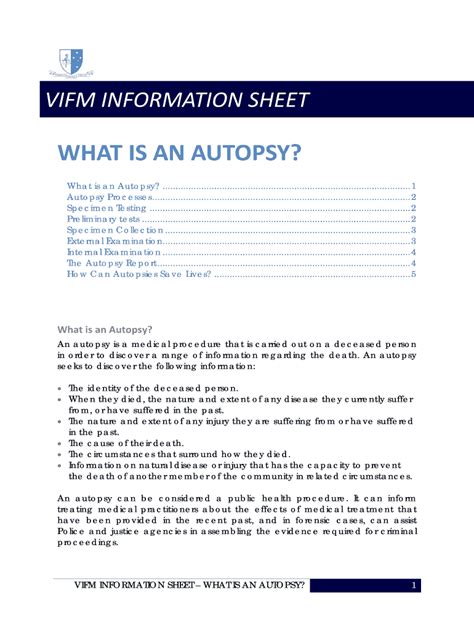 Fillable Online Autopsy Processes Fax Email Print Pdffiller