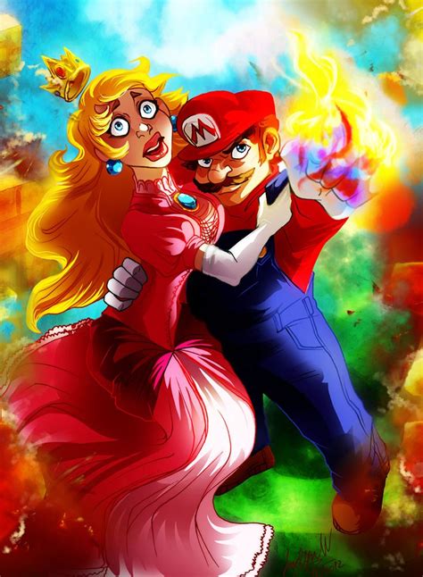 Cc Mario And Peach By Mistytang Deviantart Com On Deviantart Super