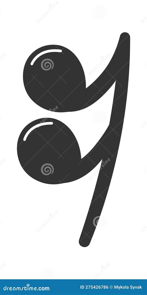 Sixteenth Rest Music Note Stock Vector Illustration Of Musical 275426786
